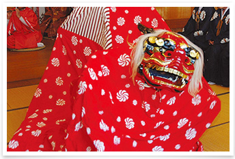徳山神社の元服式の写真